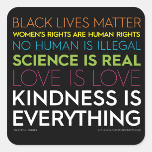 Adesivo Quadrado A bondade é tudo viciado