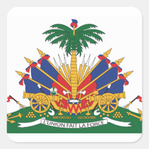 Adesivo Quadrado A brasão de Haiti