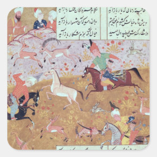 Adesivo Quadrado A caça real