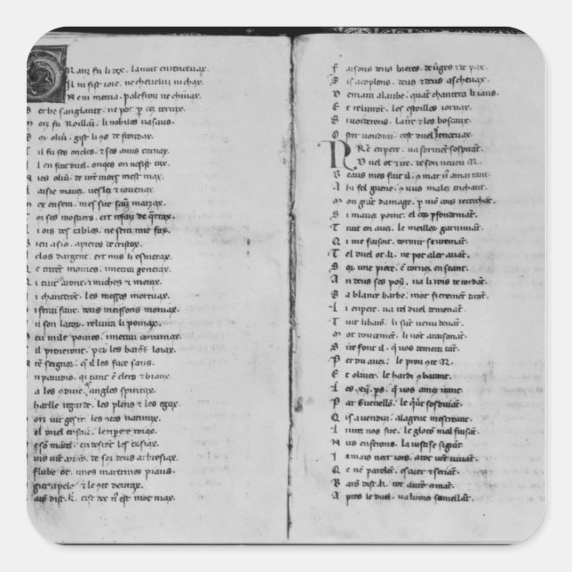 Adesivo Quadrado A canção de Roland'