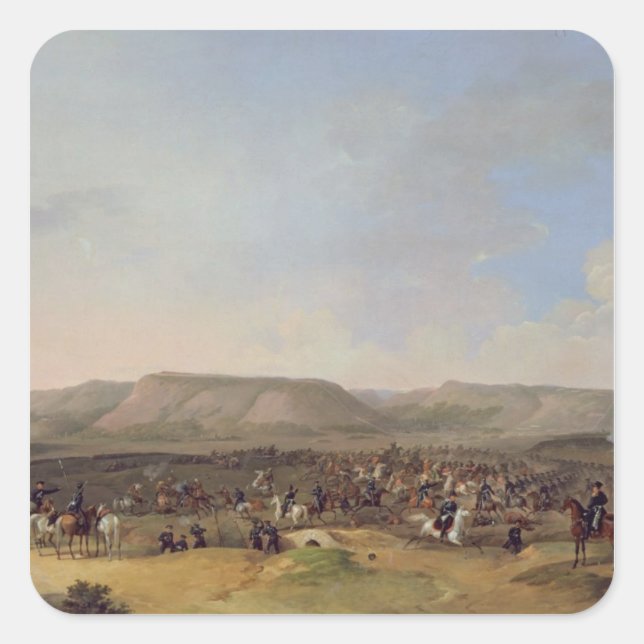 Adesivo Quadrado A Captura de Shumla, 1860 (Frente)