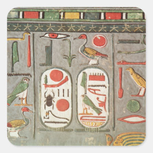 Adesivo Quadrado A cartouche do rei