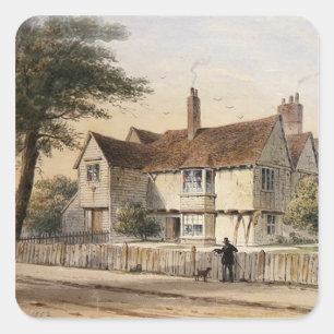 Adesivo Quadrado A casa Rectorial, bumbuns de Newington, 1852
