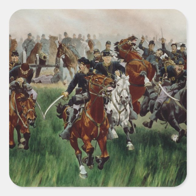Adesivo Quadrado A Cavalaria, 1895 (Frente)