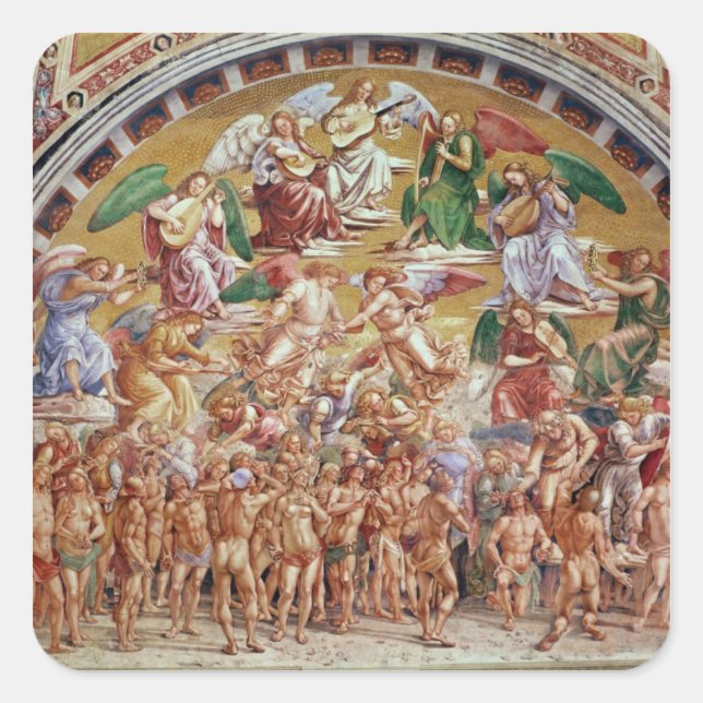 Adesivo Quadrado A chamada dos escolhidos para o céu (Frente)