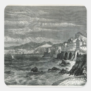 Adesivo Quadrado A cidade de Genoa