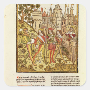 Adesivo Quadrado A cidade do deus e a cidade deste século