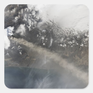 Adesivo Quadrado A cinza e o vapor continuam a billowing