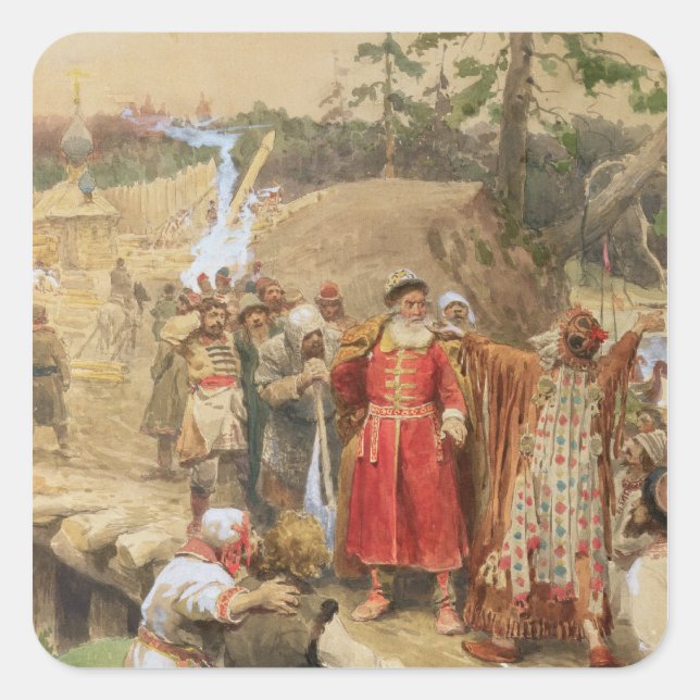 Adesivo Quadrado A Conquista das Novas Regiões na Rússia, 1904 (Frente)