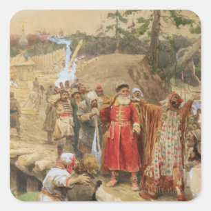 Adesivo Quadrado A conquista das regiões novas em Rússia, 1904