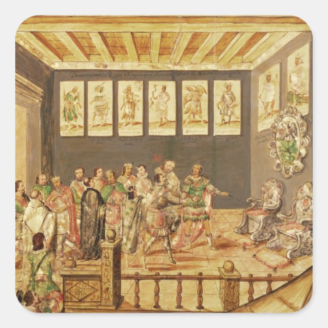 Adesivo Quadrado A Conquista do México (Frente)