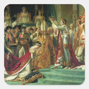 Adesivo Quadrado A consagração do imperador Napoleon