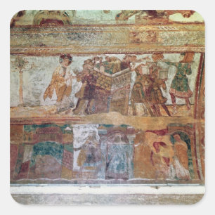 Adesivo Quadrado A construção da torre de Babel