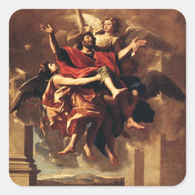 Adesivo Quadrado A conversão de Paul Santo (Frente)