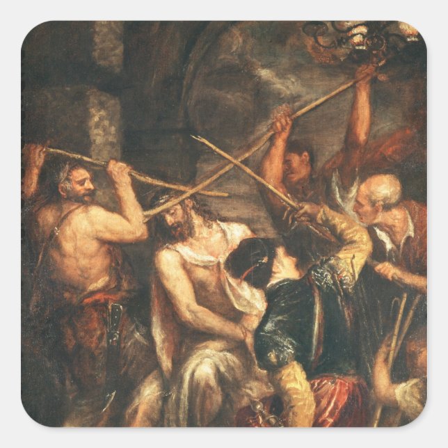 Adesivo Quadrado A Corda com Espinhos (Frente)