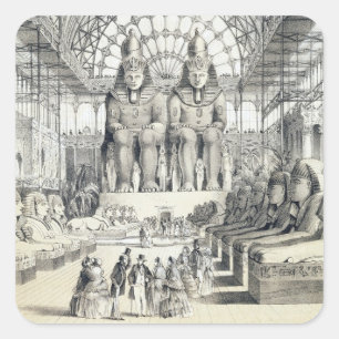 Adesivo Quadrado A corte de Nubian no palácio de cristal em