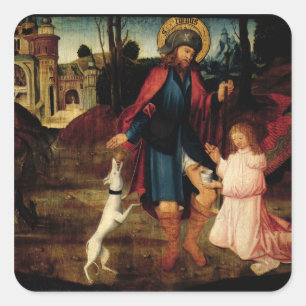Adesivo Quadrado A cura do Santo Roch