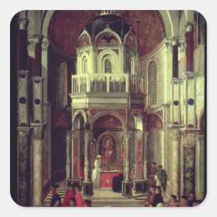 Adesivo Quadrado A cura miraculosa do de Ludovici de Pietro, 150
