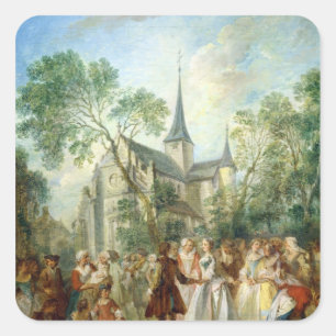 Adesivo Quadrado A dança do casamento