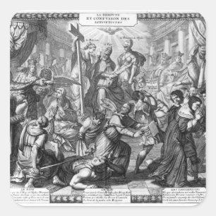 Adesivo Quadrado A derrota e a confusão dos Jansenists