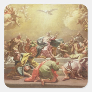 Adesivo Quadrado A descida do Espírito Santo