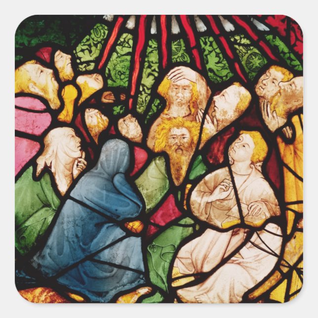 Adesivo Quadrado A descida do Espírito Santo, c.1400 (Frente)