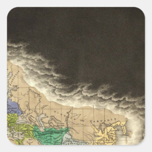 Adesivo Quadrado A divisão Do ANÚNCIO do império romano 395