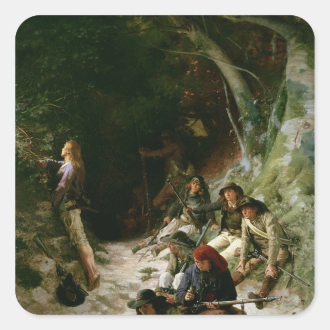 Adesivo Quadrado A emboscada (Frente)