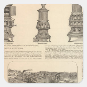 Adesivo Quadrado A empresa de manufactura do fogão de Littlefield