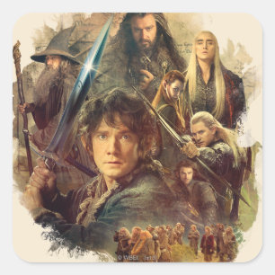 Adesivo Quadrado A empresa e os duendes de Mirkwood