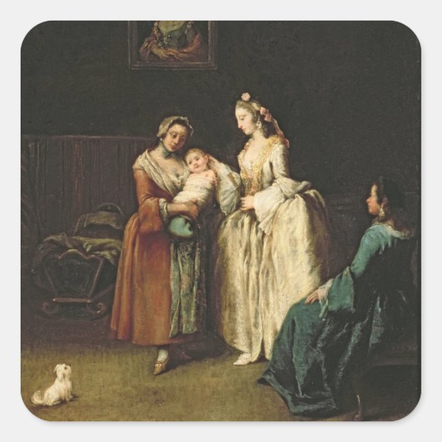 Adesivo Quadrado A Enfermeira Molhada (Frente)