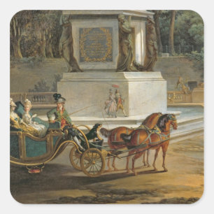 Adesivo Quadrado A entrada ao Tuileries
