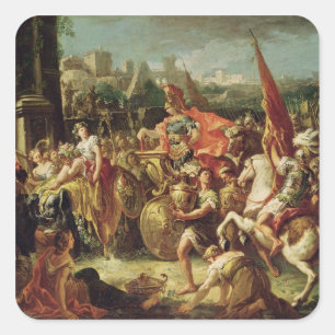 Adesivo Quadrado A entrada de Alexandre o Excelente