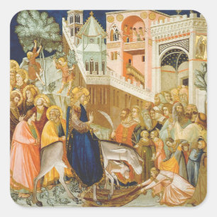 Adesivo Quadrado A entrada de Cristo em Jerusalém por Pietro Lorenz