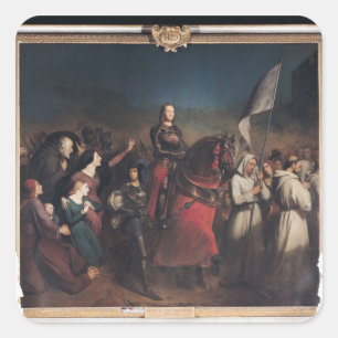 Adesivo Quadrado A entrada de Joana do arco em Orleans