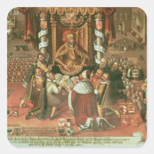 Adesivo Quadrado A entrega da confissão de Augsburg
