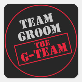 Adesivo Quadrado A Equipe G-Team Groom