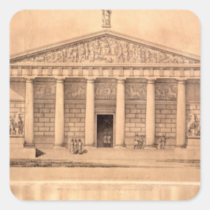 Adesivo Quadrado A escola de equitação das guardas imperiais, St.