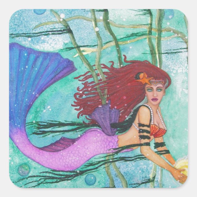 Adesivo Quadrado A Esfera do Mar (Frente)