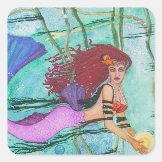 Adesivo Quadrado A Esfera do Mar (Frente)