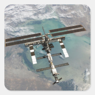 Adesivo Quadrado A estação espacial internacional