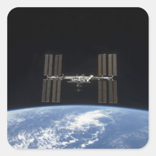 Adesivo Quadrado A estação espacial internacional 10
