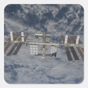 Adesivo Quadrado A estação espacial internacional 12