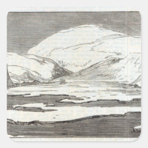 Adesivo Quadrado A expedição do Pólo Norte