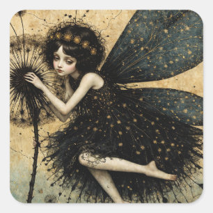 Adesivo Quadrado A Fada Dandylion