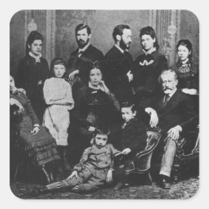 Adesivo Quadrado A família de Freud, c.1876