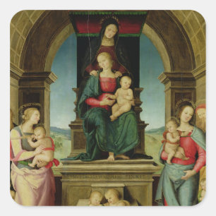 Adesivo Quadrado A família de St Anne, c.1507