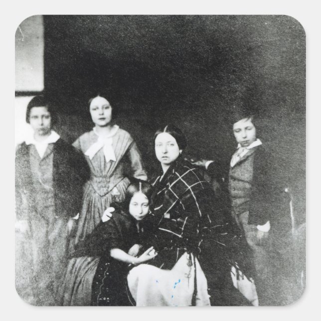 Adesivo Quadrado A família real (Frente)