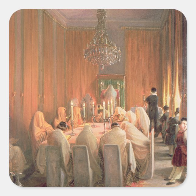 Adesivo Quadrado A Família Rothschild na Oração (Frente)