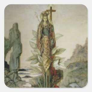 Adesivo Quadrado A flor místico